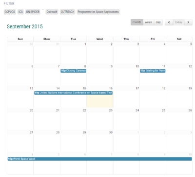 Calendar view